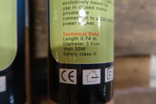 11 stk. Neon light stick - Rød, 74 cm 