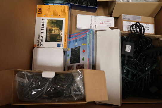 Kæmpe parti LED lyskæder m.m. 