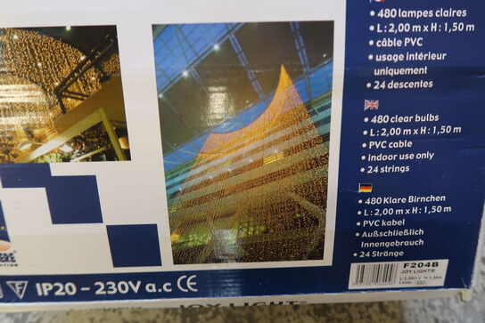 4 pk. Joy light LED lystæppe - 200 x 150 cm 