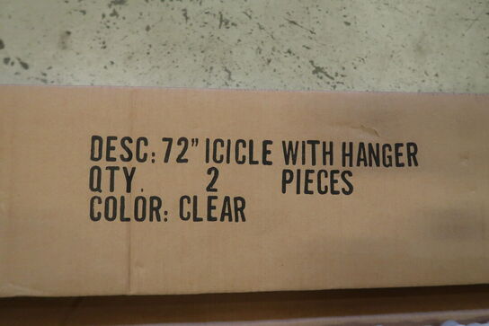 4 stk. Deko istapper - 185 cm 