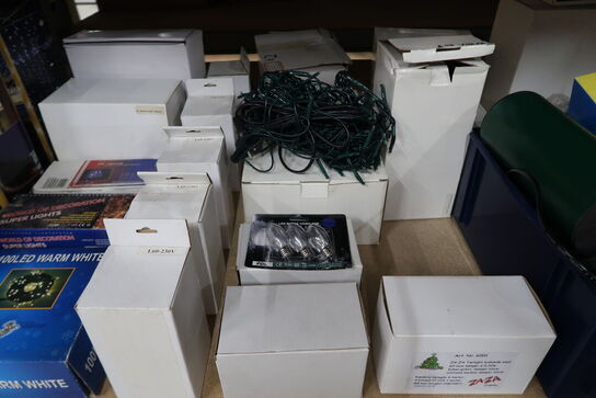 Kæmpe parti LED lyskæder m.m. 