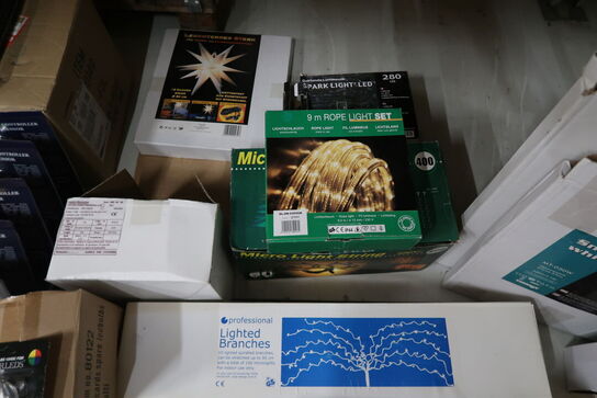 Kæmpe parti LED lyskæder m.m. 