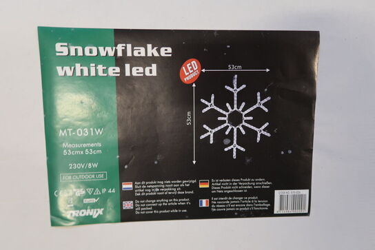 3 stk. Tronix LED Snefnug - 53 cm 