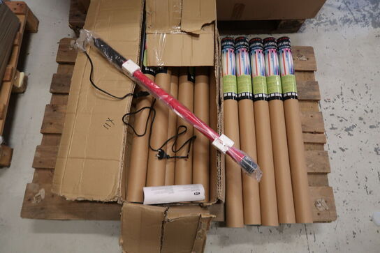 11 stk. Neon light stick - Rød, 74 cm 