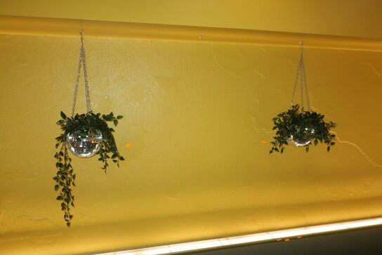 2 stk. planter i diskokugler