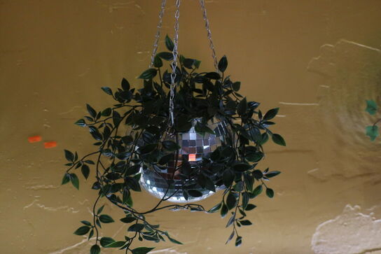 2 stk. planter i diskokugler