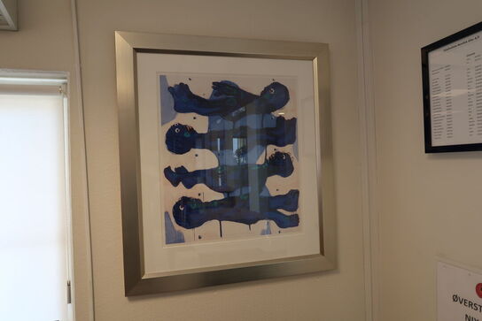 Plakat, 3 stk. ure samt billede