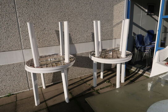 6 stk.  Haveborde samt stabelstole