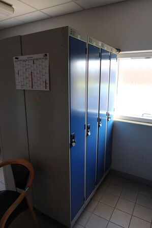 7 stk. omklædningsskabe