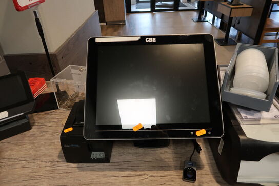 Kasseapparat CBE, bonprinter, pengeskuffe m.m. (betalingsterminal medfølger ikke)