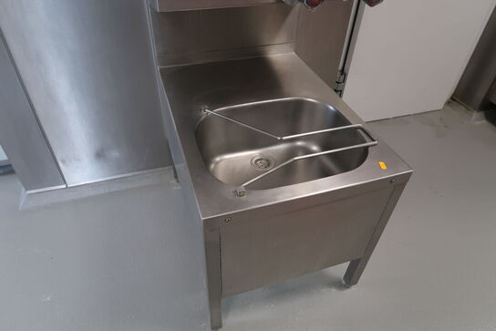 Håndvaskestation, papirdispenser, sæbedispenser