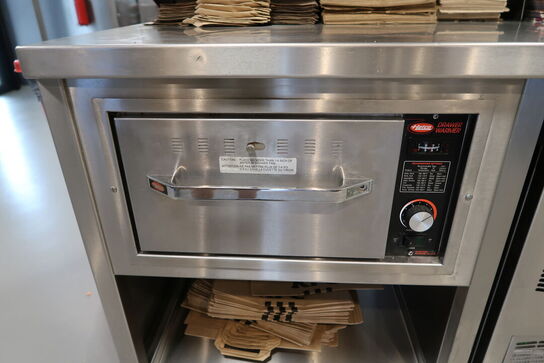 Rustfri stålbord med varmeskuffe HATCO Drawer warmer 