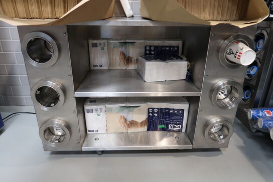 Rustfri ståldisk med indhold