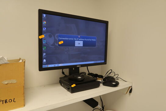 Computerskærm DELL samt computer HP MP9