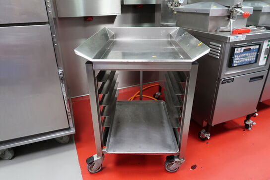 Rustfri stålopbevaringsbord