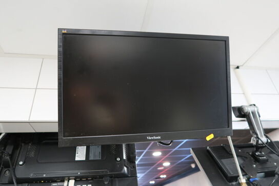 2 stk. computerskærme SAMSUNG S22E450, VIEWSONIC