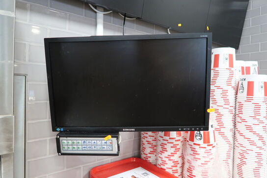 Computerskærm SAMSUNG S24E200 med betjeningspanel