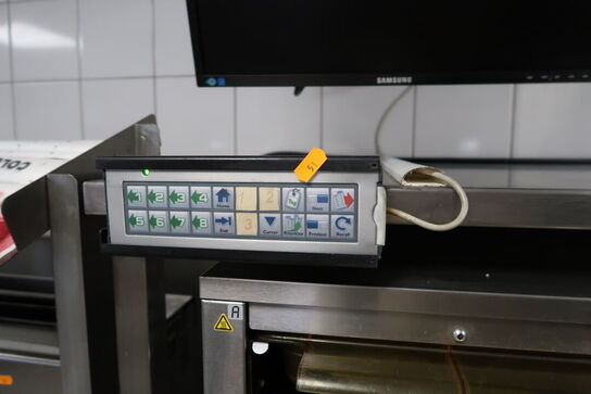 Betjeningspanel samt holdere med papir