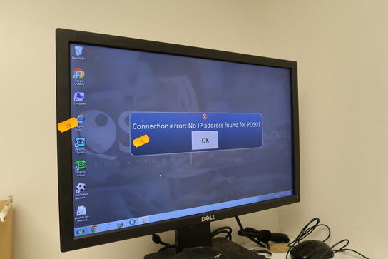 Computerskærm DELL samt computer HP MP9