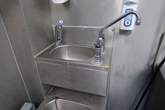 Håndvaskestation, papirdispenser, sæbedispenser m.m.