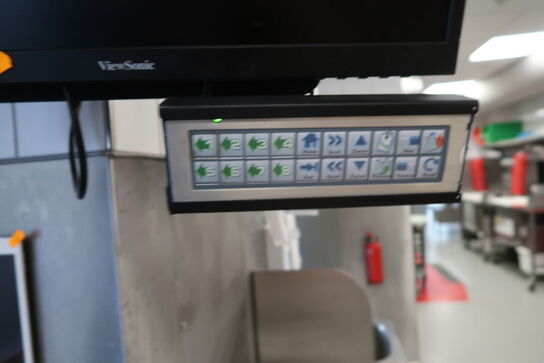 Kasseapparat CBE, computerskærm VIEWSONIC, betjeningspanel m.m.