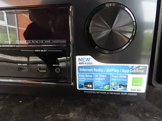 Surround sæt med DENON AVR-X2000 forstærker og 5 ARGON højtalere