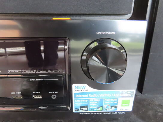 Surround sæt med DENON AVR-X2000 forstærker og 5 ARGON højtalere