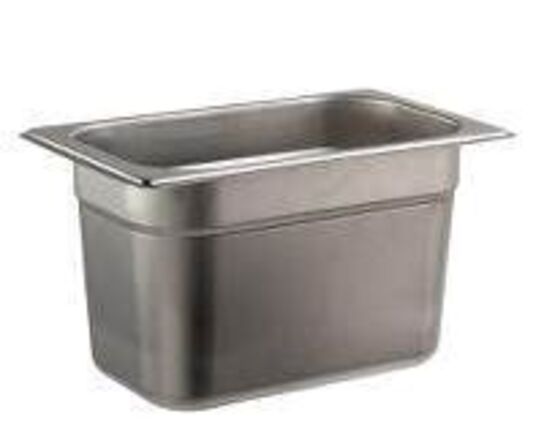 12 stk. Kantine EHG-stål 1/4 GN D150 mm 4,0 ltr