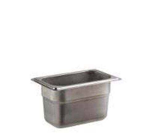 6 stk. Kantine EHG-stål 1/9 GN D100 mm 0,9 ltr