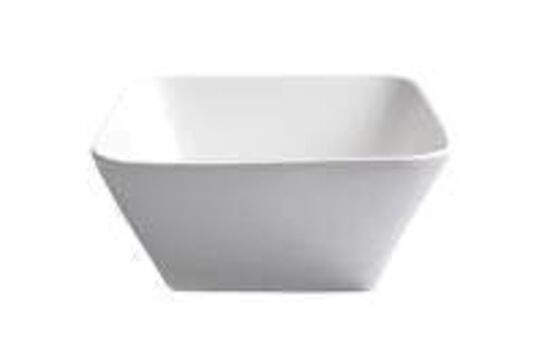 24 stk. Skål firkantet B170 x D170 mm hvid porcelæn