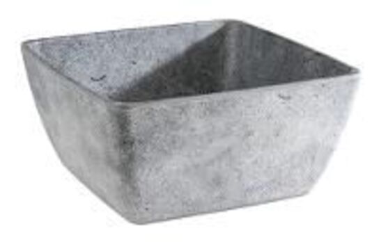 4 stk. Skål melamin grå B250 x D250 mm 3,8 ltr Element