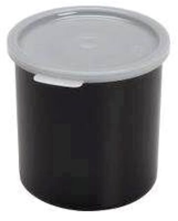 24 stk. Beholder rund sort  m.låg 1,1 ltr Cambro