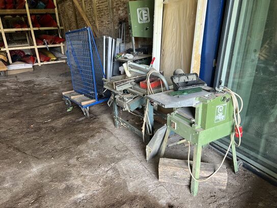 Båndsav & tykkelseshøvl ELEKTRA BECKUM, NORG SAG bordsav m.v.