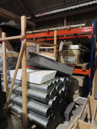 Indhold i rum af diverse ventilationsrør