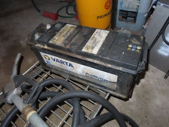 Rullevogn med batteri & dieselpumpe