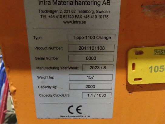 Vippecontainer TIPPO 1100