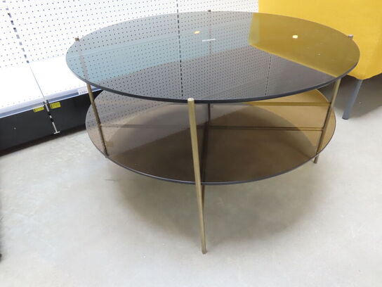 Sofabord i glas (Ø80cm)