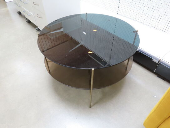 Sofabord i glas (Ø80cm)