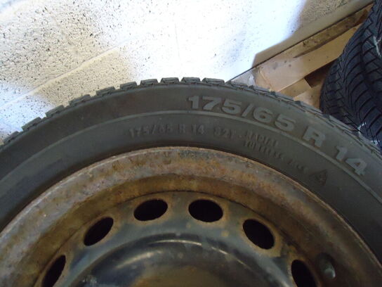 8 stk. vinterhjul - 4 stål - 4 Alu