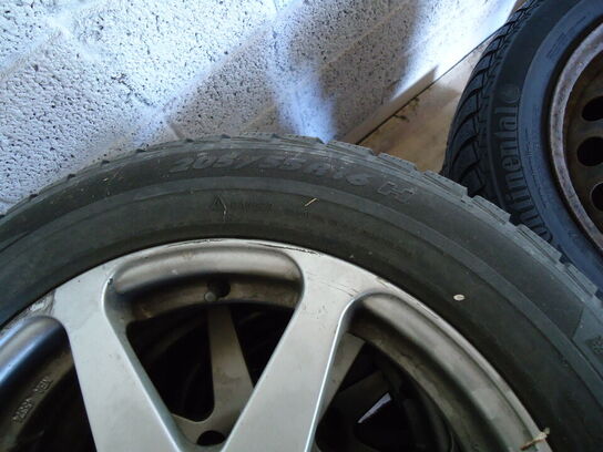 8 stk. vinterhjul - 4 stål - 4 Alu