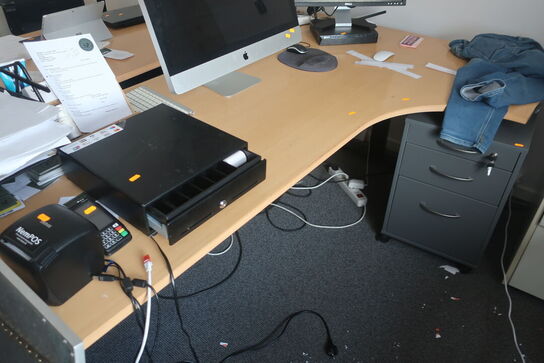 El. hæve/sænke skrivebord / skuffesektioner