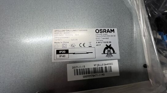 6 Pll. LED Paneler OSRAM APOLLON DALI Linect