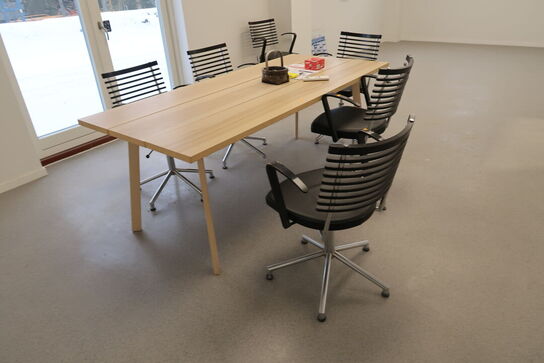 Mødebord med 6 stk. mødestole RANDERS RADIUS 2006