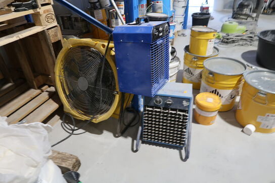 3 stk. varmeblæsere BLUE ELECTRIC, EL-BJÖRN