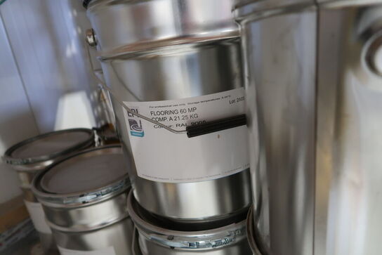 7 stk. paller med div. Varelager SIKAFLOOR, EPI Flooring m.fl.