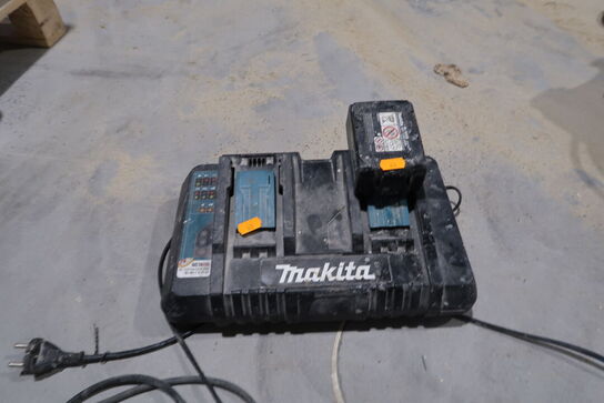 Dobbelt lader med batteri MAKITA