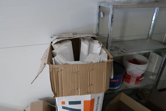 Div. Varelager, lagerreoler, vanger til pallereoler, gipsplader m.m.