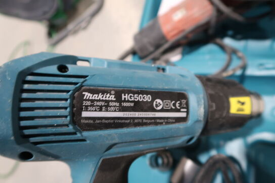 Varmepistol MAKITA HG5030 og vinkelsliber