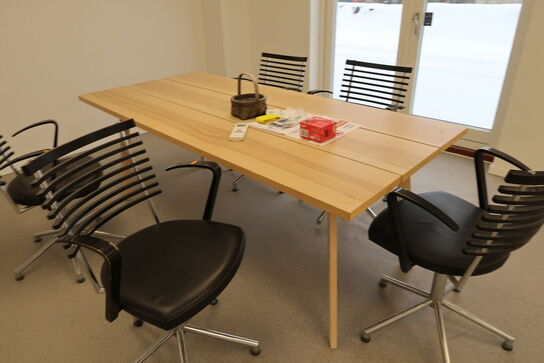 Mødebord med 6 stk. mødestole RANDERS RADIUS 2006