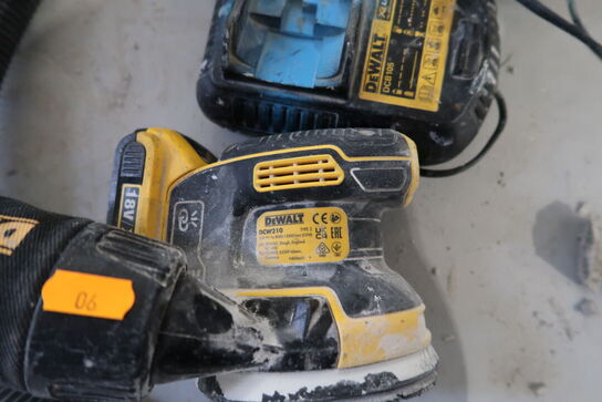 2 stk. akku håndværktøj DEWALT DCW210, DCS355 med lader